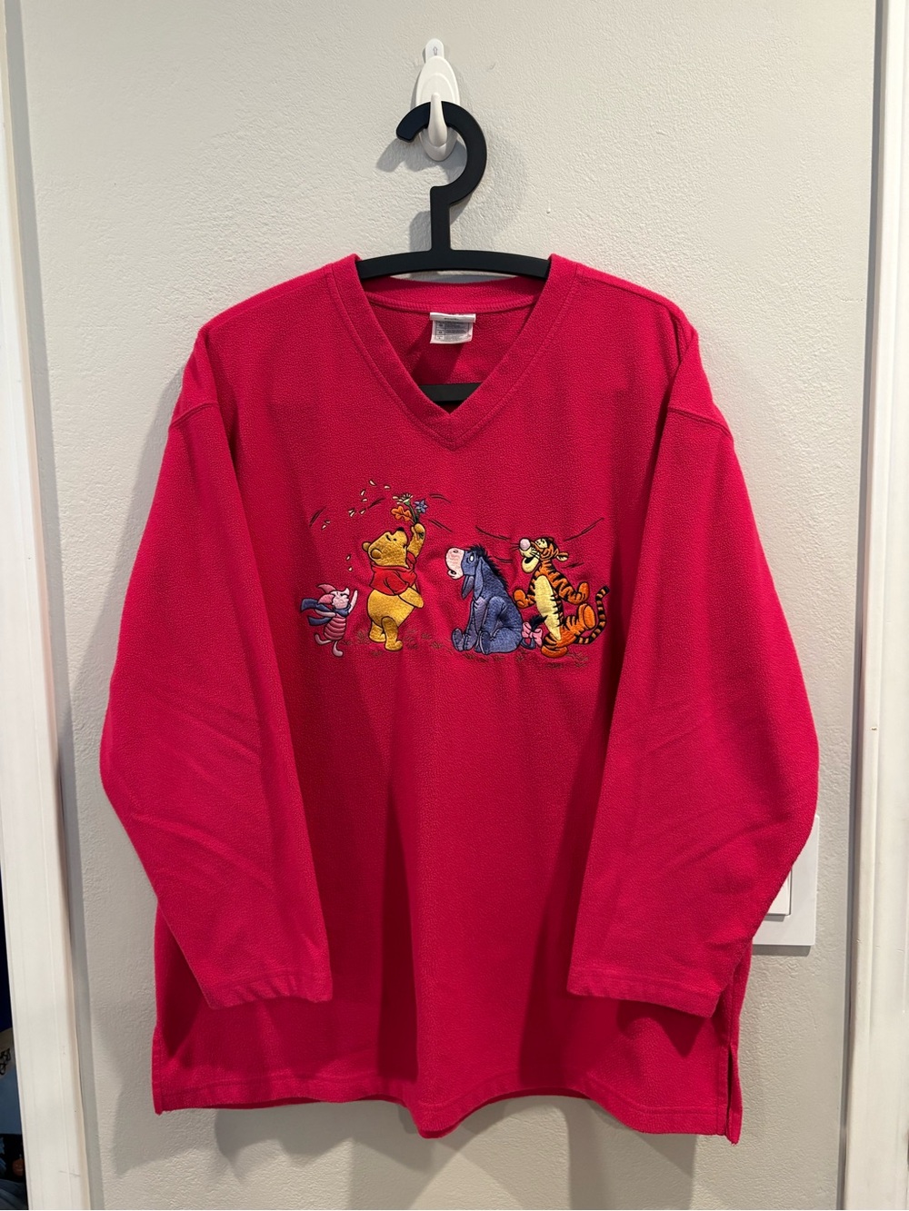 vintage Disney Store Winnie the Pooh fleece pullover sweater women’s size large - Picture 2 of 15